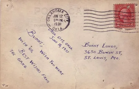 Back of Postcard from Ginger and her Snaps